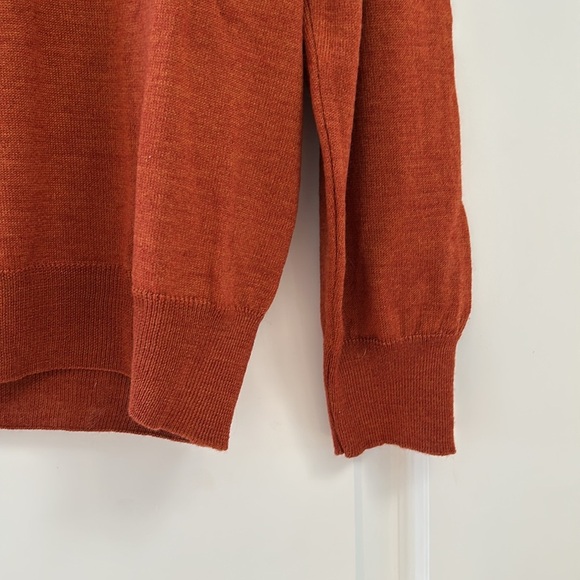 NWT Gionfriddo merino wool blend 1/4 zip mock neck sweater. Made in Italy. Euro - Picture 3 of 12